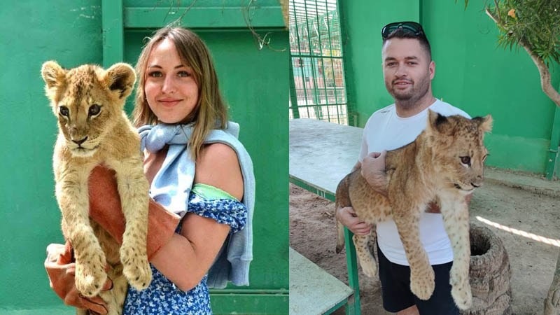 photo with lion antalya